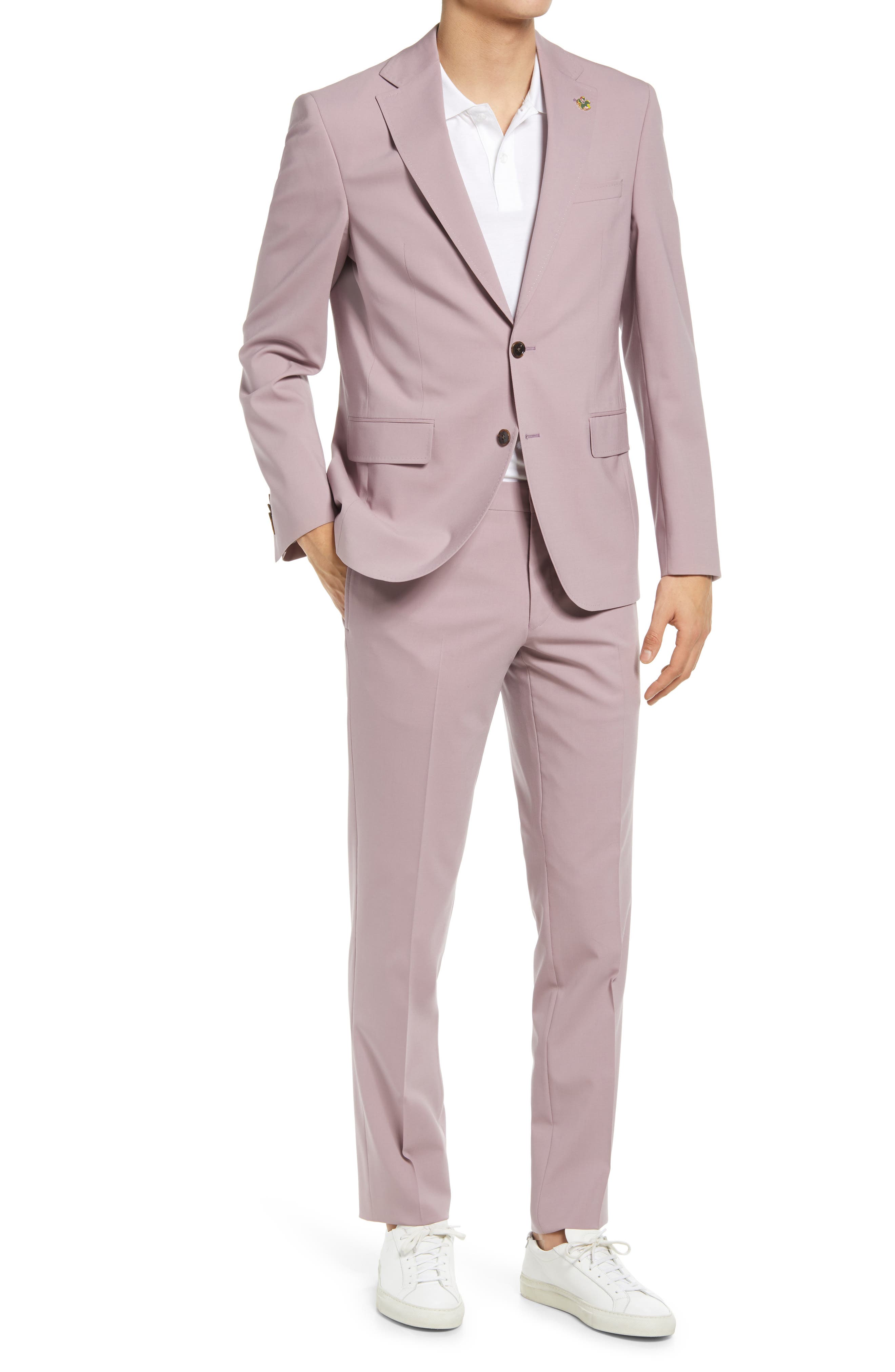 Roger Slim Fit Stretch Wool Suit ...